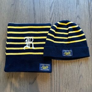 Limited Edition Rugby By Ralph Lauren Scarf and matching Beanie